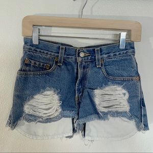 Vintage Levi’s Cutoff Shorts with Exposed Pockets